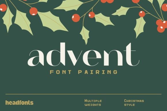 Advent Font Pairing: A Festive Duo for Holiday Designs