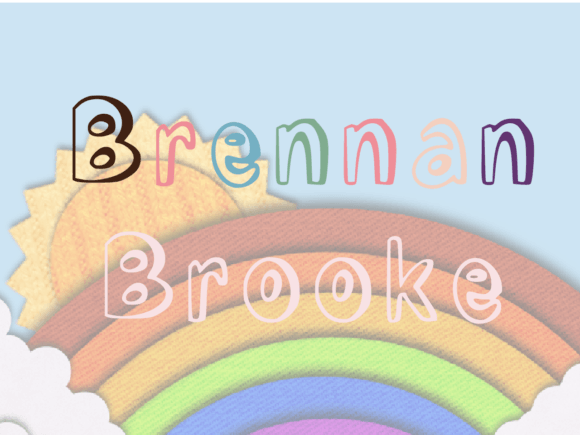 Exploring Brennan Brooke Font: Youthful Outlined Style
