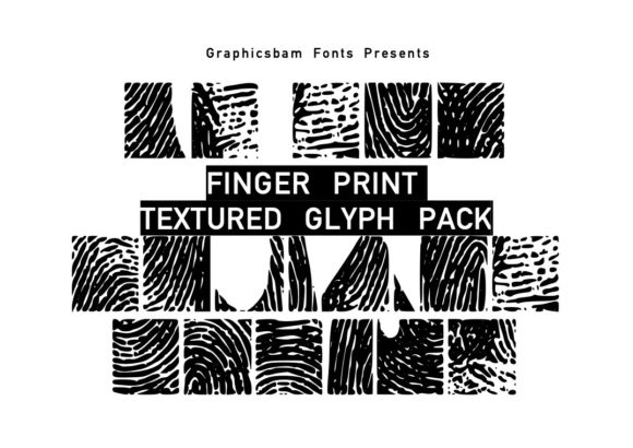Finger Prints Glyph Font: Uniquely Organic Design Elements