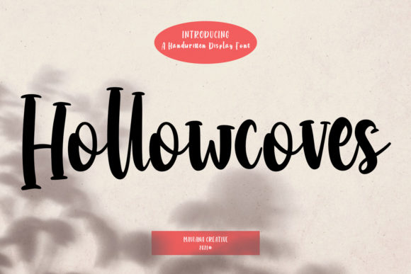 Hollowcoves: A Handwritten Display Font for Authentic Branding
