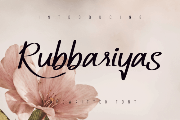 Rubbariyas Font: Where Elegance Meets Modern Handwriting