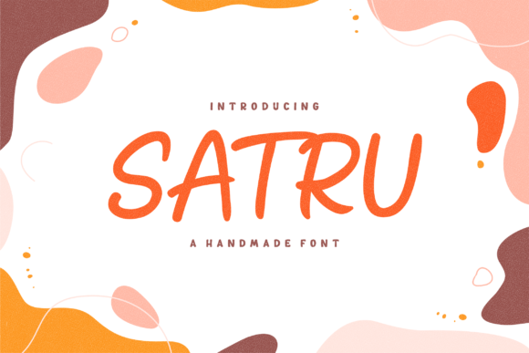 Satru: The Handmade Font That Brings Playful Energy to Your Projects