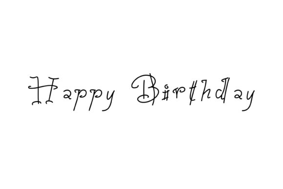 The Warmth of Handwritten Style: Using Happy Birthday Font